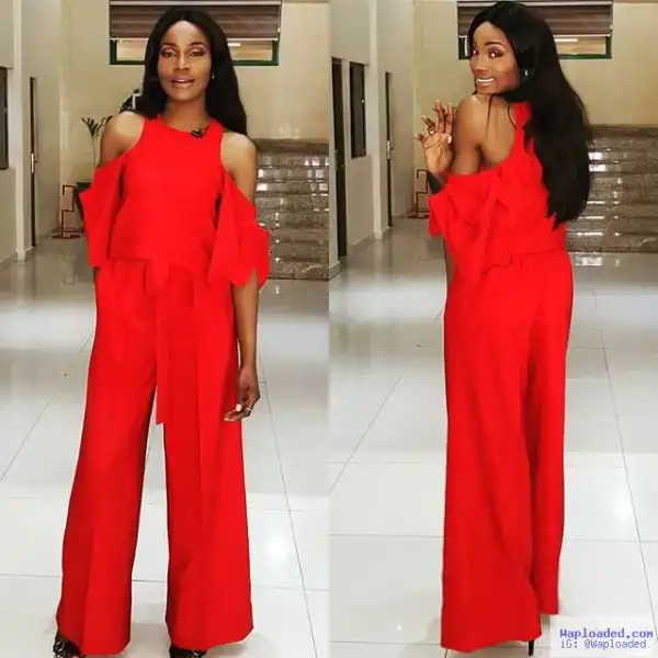 Photos: Singer Seyi Shay Slays The Red Outfit